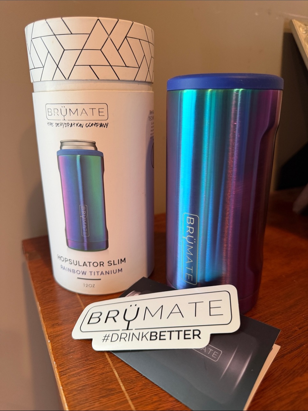 Brumate Hopsulator Slim - Rainbow Titanium